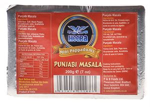 Picture of Heera Mini Pappadums Punjabi Masala 200G